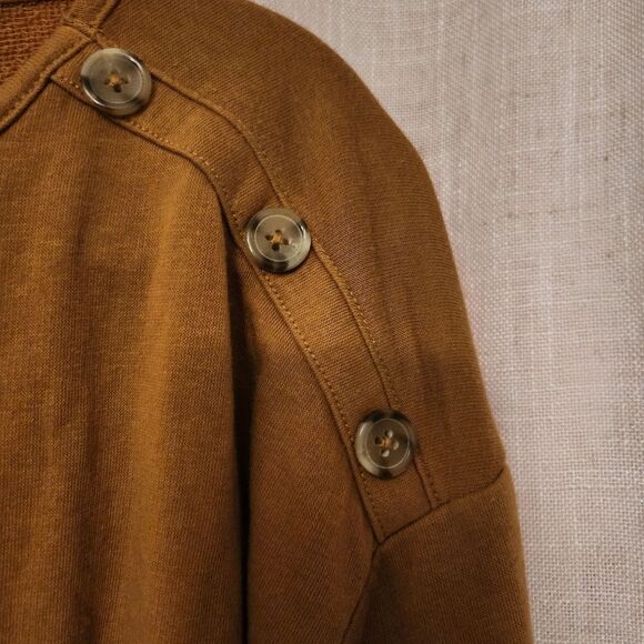 LOFT Brown Button-Detail Top - Picture 4 of 4
